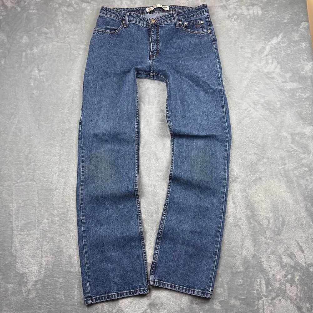 Harley-davidson Men's Blue and Navy Jeans